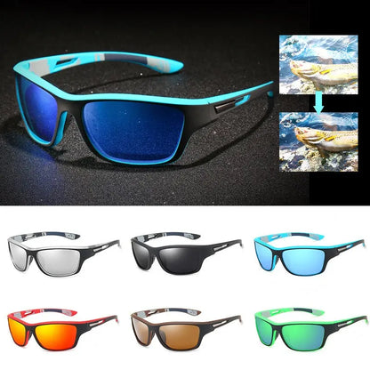 🚵‍♂️😎 【50% rabatu 🔥】🎣🕶️ Sportowe okulary przeciwsłoneczne, polaryzacyjne, lustrzane, modne i pyłoszczelne, idealne do jazdy na rowerze na świeżym powietrzu