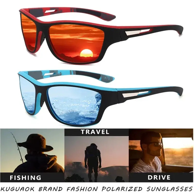 🚵‍♂️😎 【50% rabatu 🔥】🎣🕶️ Sportowe okulary przeciwsłoneczne, polaryzacyjne, lustrzane, modne i pyłoszczelne, idealne do jazdy na rowerze na świeżym powietrzu