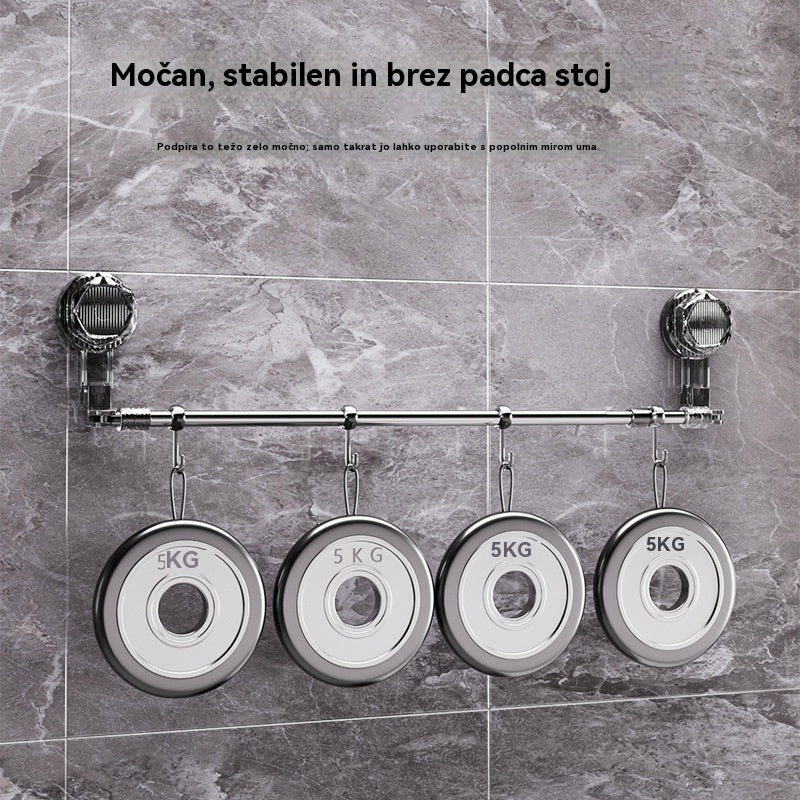 🚿✨【Kupi enega in dobi drugega brezplačno】Vrteči držalo za brisače z vakuumskim priseskom, brez vrtanja.