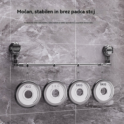 🚿✨【Kupi enega in dobi drugega brezplačno】Vrteči držalo za brisače z vakuumskim priseskom, brez vrtanja.