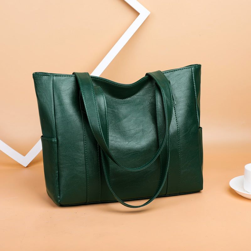 ✨👜【Limitovaná ponuka 50%】 Nová dámska kabelka z mäkkej kože, voľný štýl, veľká kapacita, módna a ľahko kombinovateľná