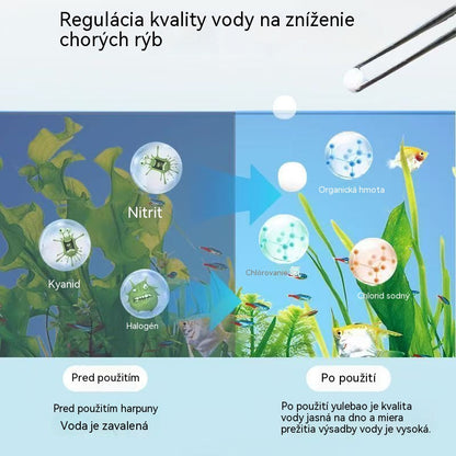 🐟【300 tabliet】💧 Šumivé tablety na čistenie akváriovej a jazierkovej vody, okysličovacie tablety do akvária 🔥