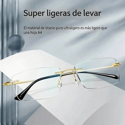 👓 Vysokokvalitné, extrémne ľahké a vysoko priehľadné profesionálne okuliare bez rámu s ochranou proti modrému svetlu. Unisex dizajn. ✨