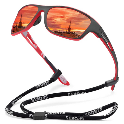🚵‍♂️😎 【50% de descuento 🔥】🕶⚡ Gafas de sol deportivas polarizadas para hombre con lente de espejo real, modernas y a prueba de polvo, perfectas para ciclismo al aire libre