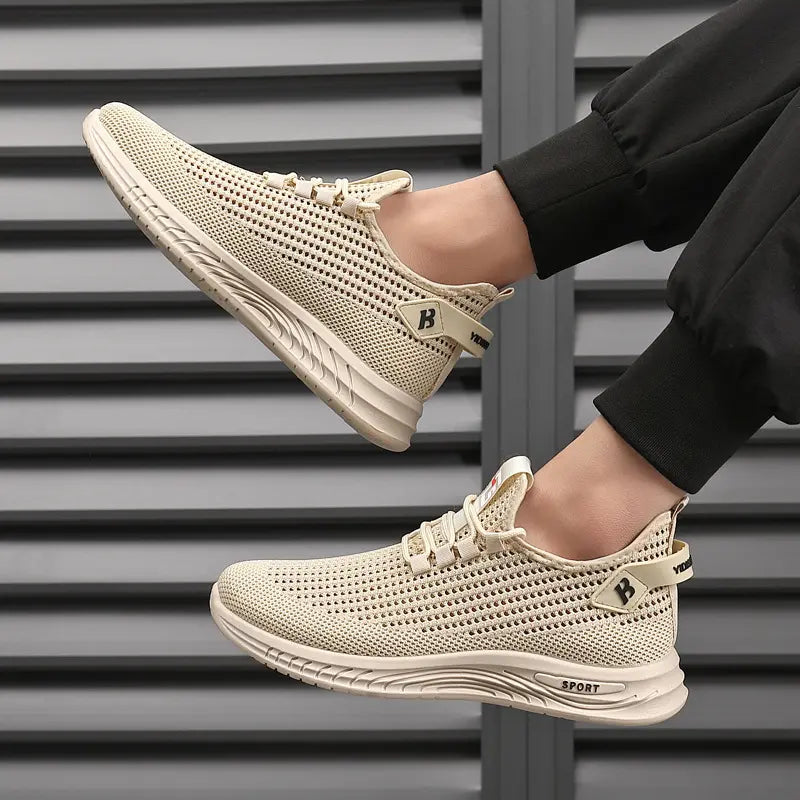 🔥👟【39-44】Zapatos casuales para hombre, cómodos, transpirables, de malla, antideslizantes y a la moda.