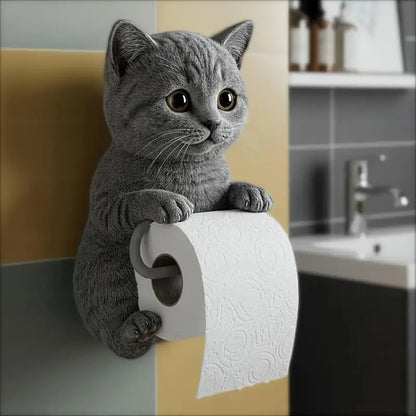 🐱【Horúci výpredaj roka】💥Roztomilý držiak na toaletný papier s mačkou✨📦Doprava zadarmo – skladom