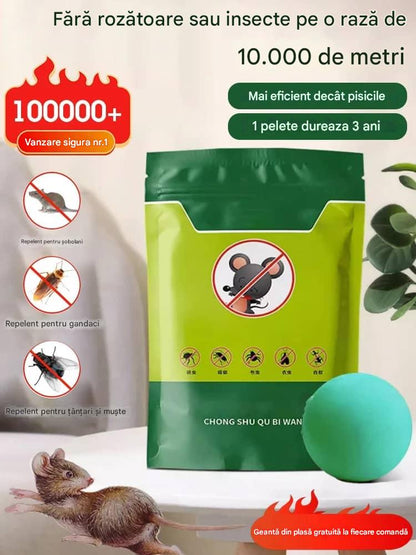 【50 sztuk】【Super niska cena 🔥】 Skuteczne tabletki na szczury i owady z kryształowymi kwiatami.
