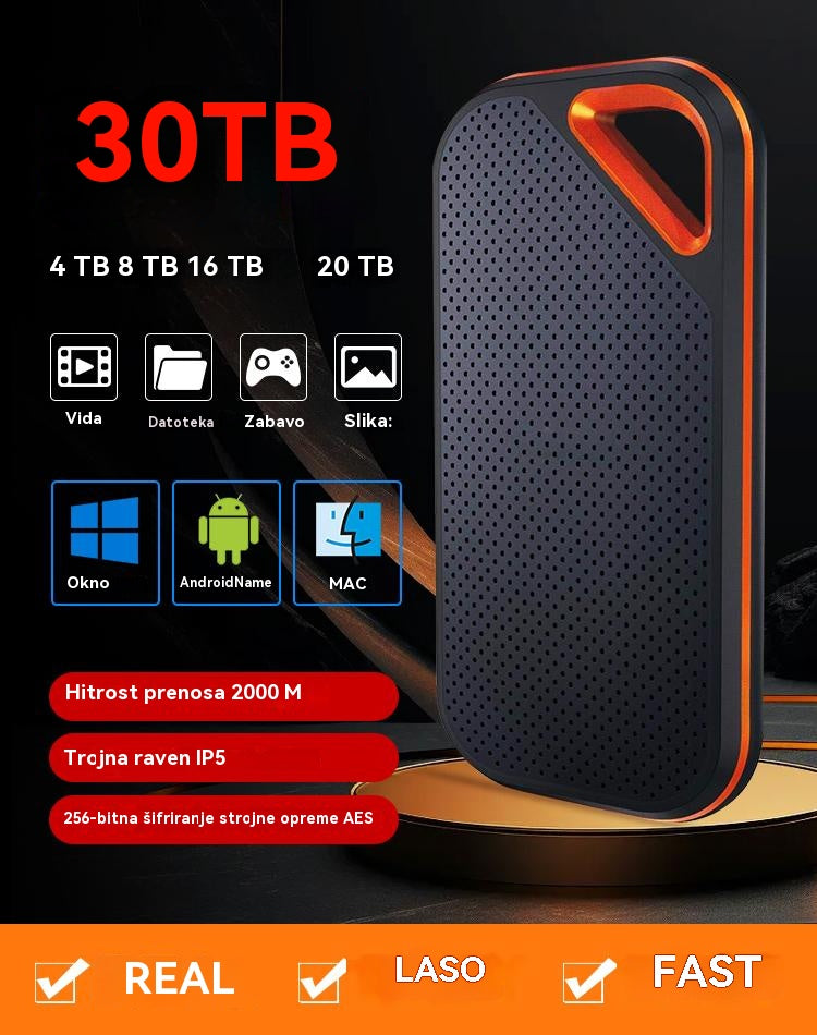 【Zadnji dan 🔥50% popusta】💥【32TB】Visokohitrostni prenosni trdi disk z veliko kapaciteto