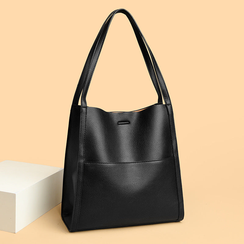 🔥👜👜【45% OFF】Чанта за рамо от мека кожа с голям капацитет, семпла, едноцветна, задължителна дреха за есента и зимата.