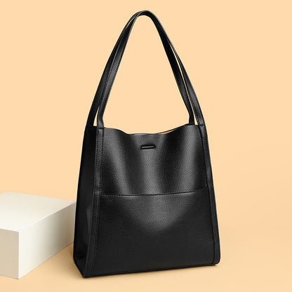 🔥👜👜【45% OFF】Чанта за рамо от мека кожа с голям капацитет, семпла, едноцветна, задължителна дреха за есента и зимата.