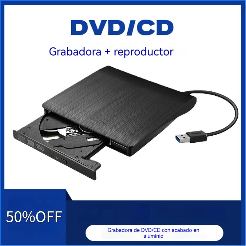 📢📢 58 % zľava! 💿💻 Externá CD/DVD jednotka: Plug & Play, prenosná a kompatibilná s Mac/Windows