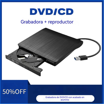 📢📢 58 % zľava! 💿💻 Externá CD/DVD jednotka: Plug & Play, prenosná a kompatibilná s Mac/Windows