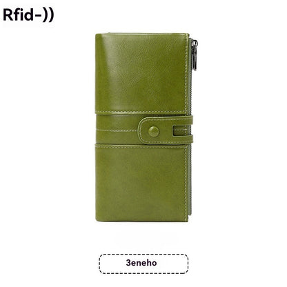 💖👜【Oferta por tiempo limitado -50%】Cartera multifuncional de piel genuina para mujer, top ventas 2025