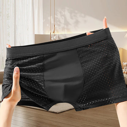 🔥【Compra 6 y llévate 6 gratis】Calzoncillos bóxer de malla transpirable y cómodos para hombre