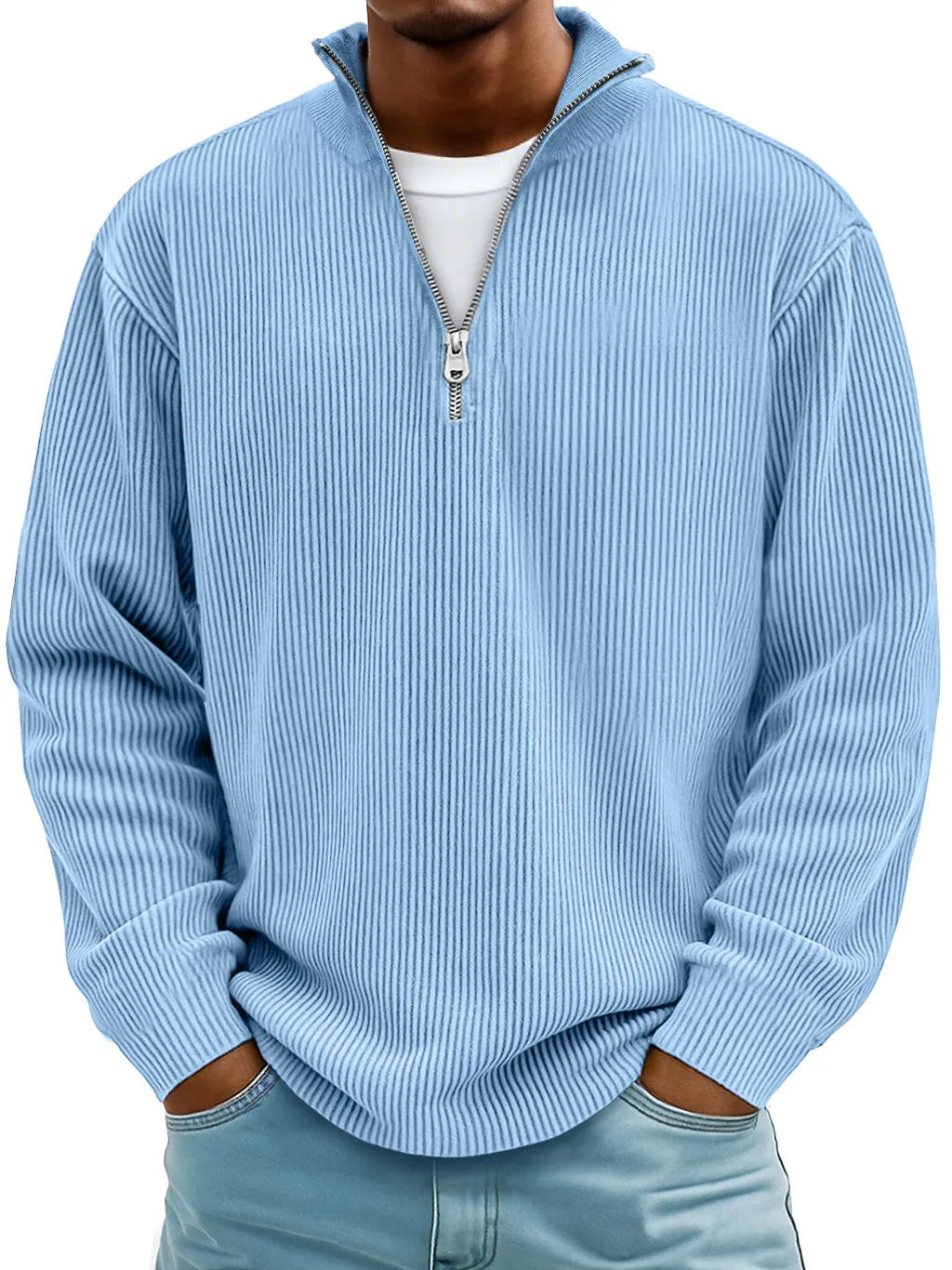 🔥【S-5XL】Nueva sudadera de hombre con cuello alto, otoño/invierno 2026