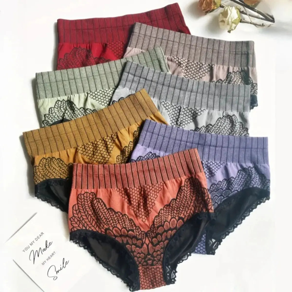 🥰【💖Zestaw 7 sztuk】🔥 Damska bielizna z grafenem 👙 Oddychająca, modelująca i antybakteryjna 🌟【Oferta ograniczona · Szybka dostawa】