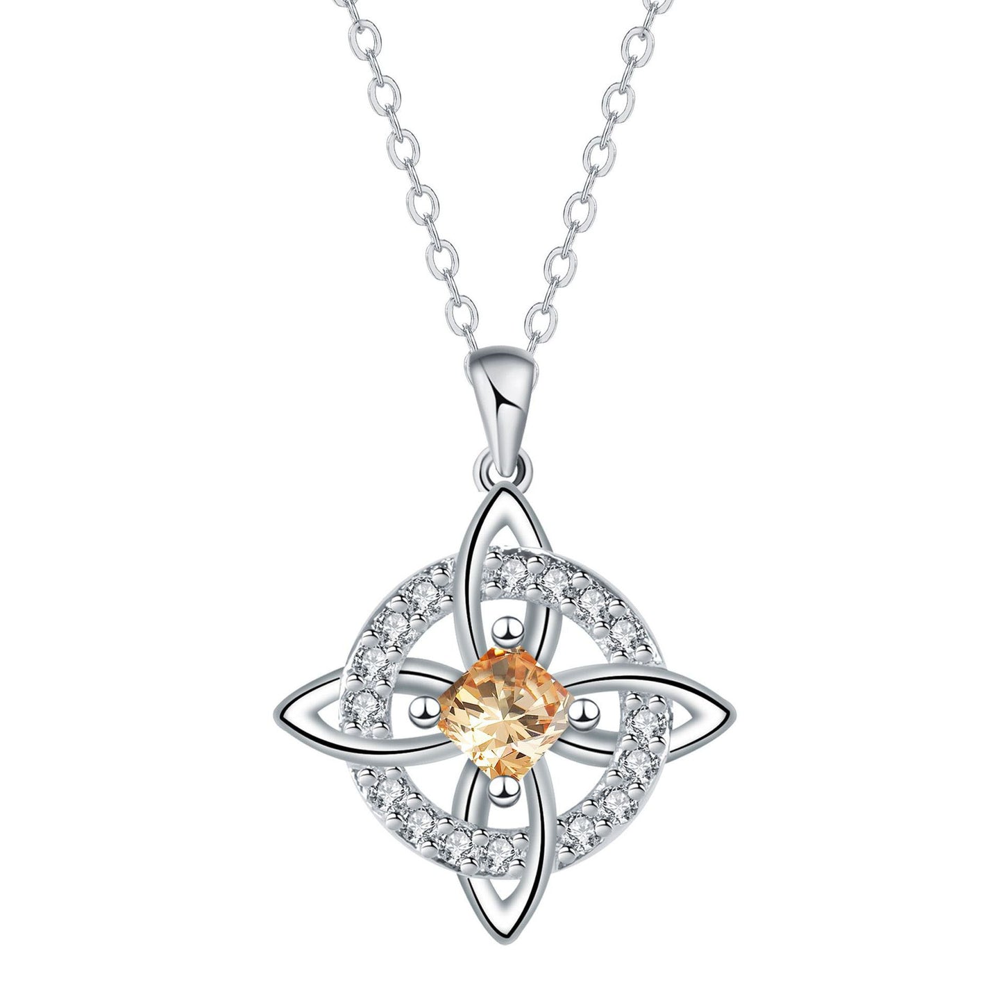 1 sztuka 99zł 🔮Naszyjnik z węzłem czarownicy i kamieniem szlachetnym 🔮💞 Chroń swoich bliskich