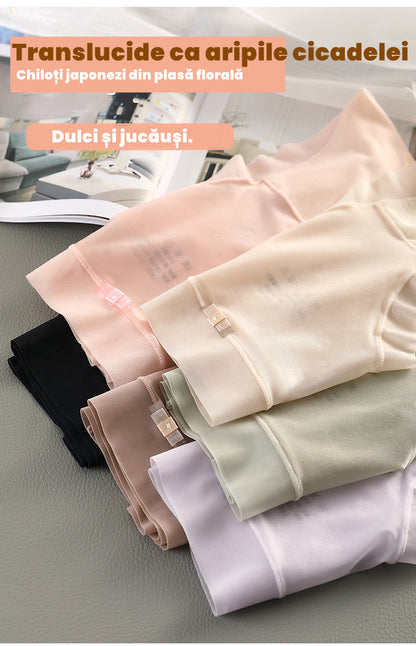 🔥Promocja ograniczona czasowo【Kup 3 a 3 gratis】Bestsellerowe damskie majtki z wysokim stanem z lodowego jedwabiu