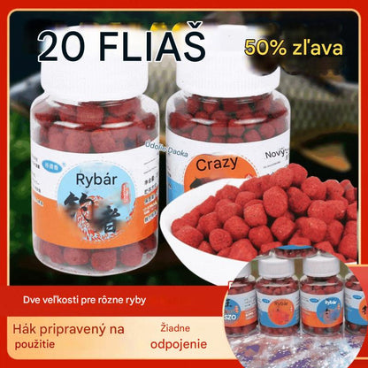 【5 butelek】🐟Akcesoria wędkarskie Pellety Przynęty