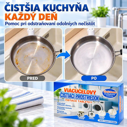 🔥✨【4 krabice 24 eur】【Rýchle čistenie】🔥Multifunkčné šumivé tablety na čistenie domácnosti