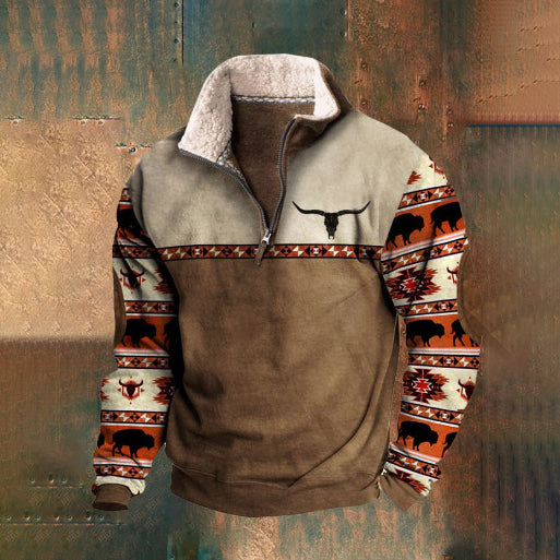 👕【Sezonowa promocja 50%】Nowy, modny męski sweter z długim rękawem 3D na jesień i zimę 2025
