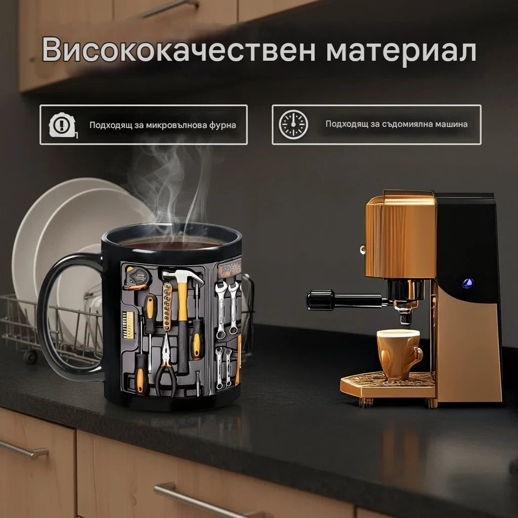 🔥49%OFF☕ Kreatywny i nowoczesny kubek w kształcie skrzynki narzędziowej, kubek do kawy o unikalnym designie