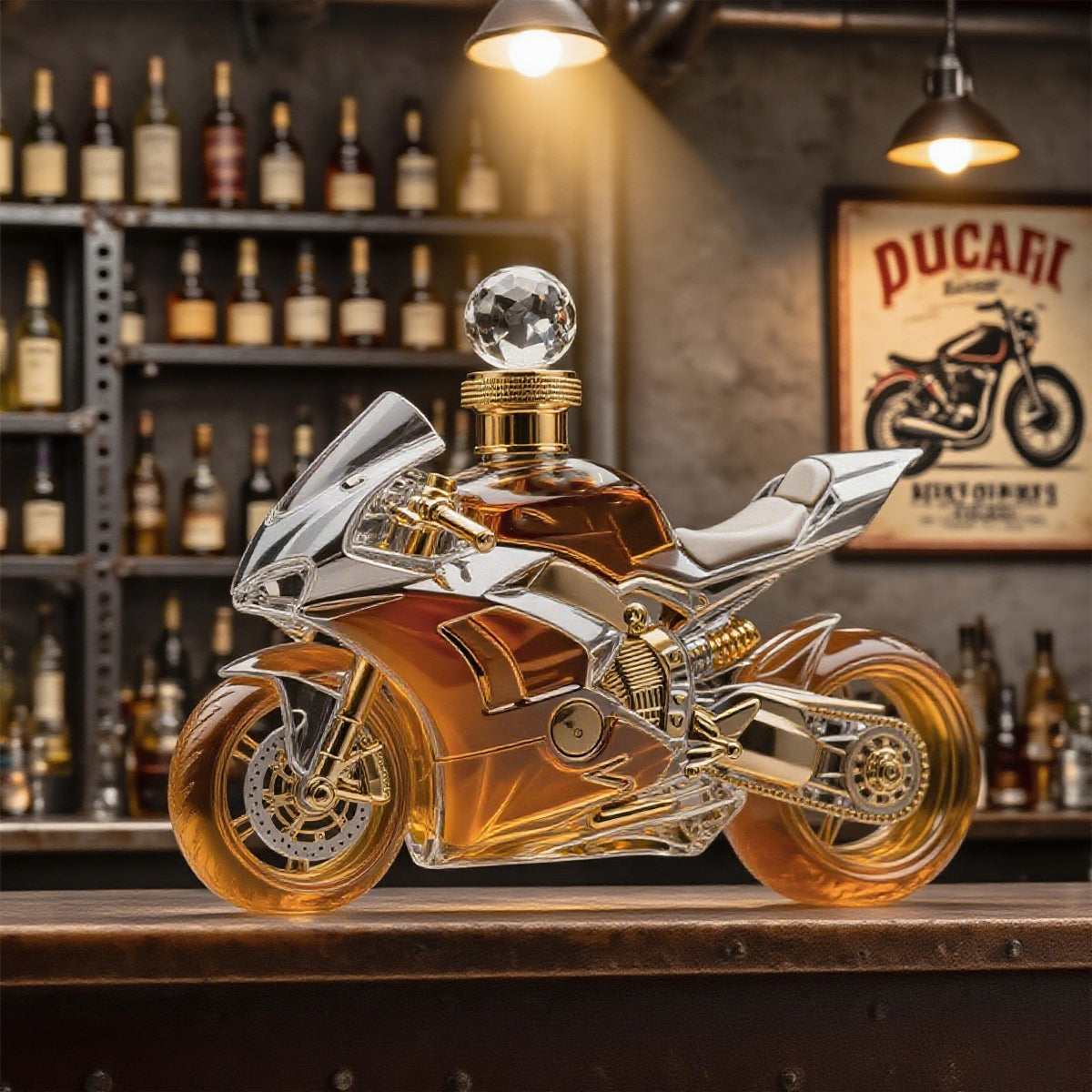 🚗 Kreatywna szklana butelka na whisky w stylu motoryzacyjnym – 🔥 50% zniżki · Oferta limitowana
