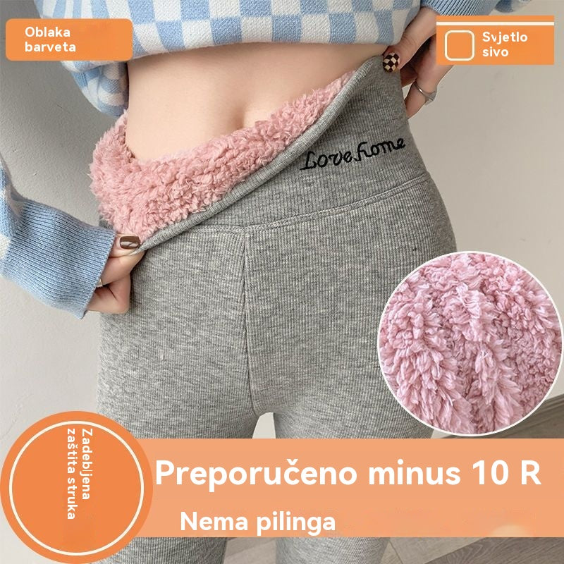 🔥39%OFF【40-100kg】Tople pamučne hlače s flis podstavom i zadebljanim gornjim slojem