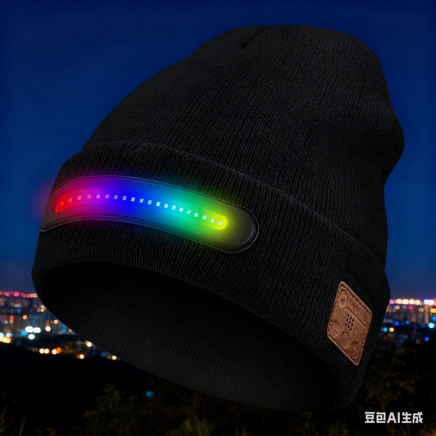 🔥49%OFF🔥🧢Nabíjateľná LED čiapka s Bluetooth，Zostaňte v teple💡