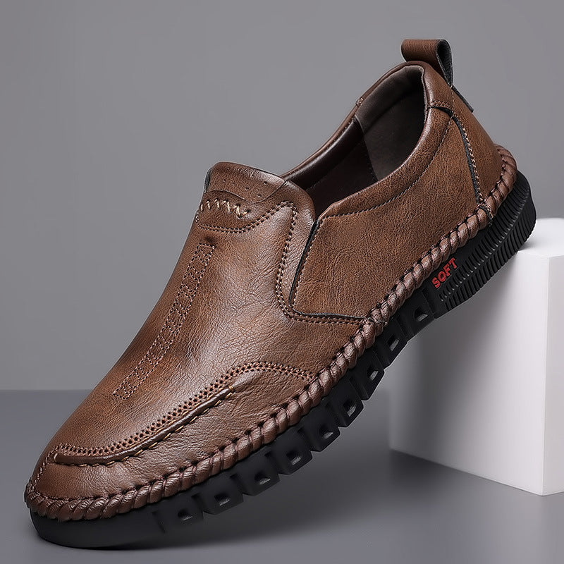 👞【39-44】Męskie buty sportowe 2026, wykonane ze skóry naturalnej, z miękką podeszwą, antypoślizgowe i oddychające