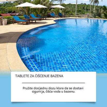 🔥【Kupite 1, dobijte 1 gratis】🏊‍♀️💧Tablete za čišćenje bazena za čistu i prozirnu vodu.