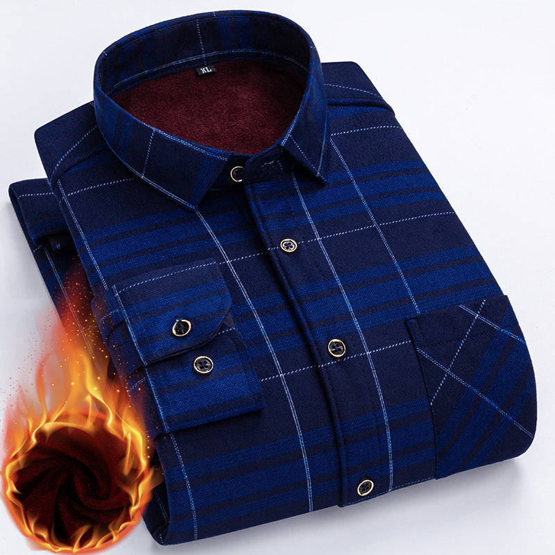 👔【L-5XL】Nové pánske termo tričko s obojstranným plyšom na jeseň a zimu - štýlové a všestranné.