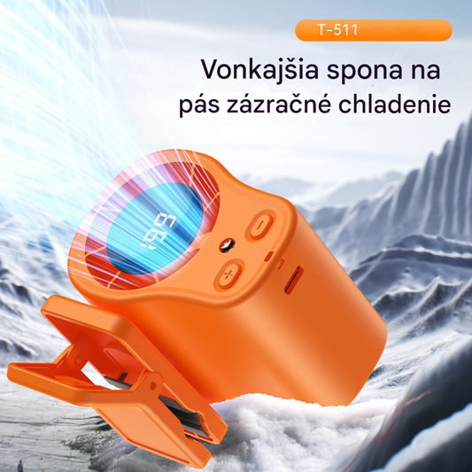 🔥50%OFF🔥Mini vysokorýchlostný ventilátor s klipom na pás, multifunkčná plynulá regulácia otáčok, stolný ventilátor s klipom.