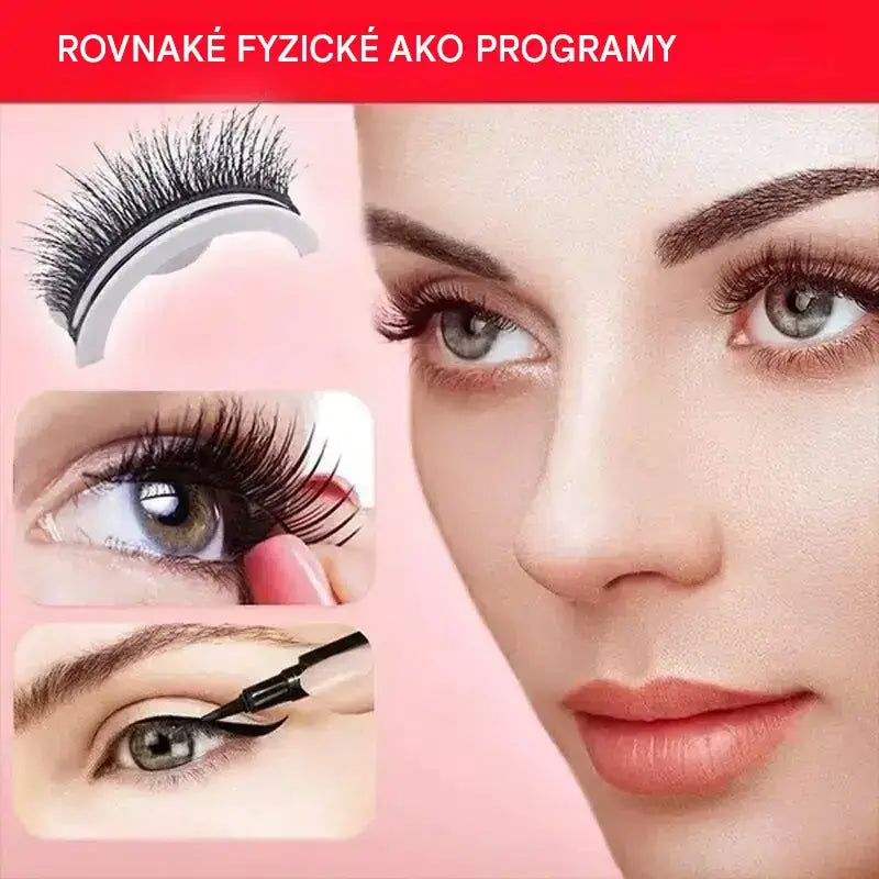 👁️✨Opakovane použiteľné samolepiace umelé mihalnice – nie je potrebné lepidlo, stačí jemne pritlačiť. Prirodzene natočené, opakovane použiteľné a ľahko odstrániteľné. Vaša nová kráska, ktorú musíte mať! 💕🌸