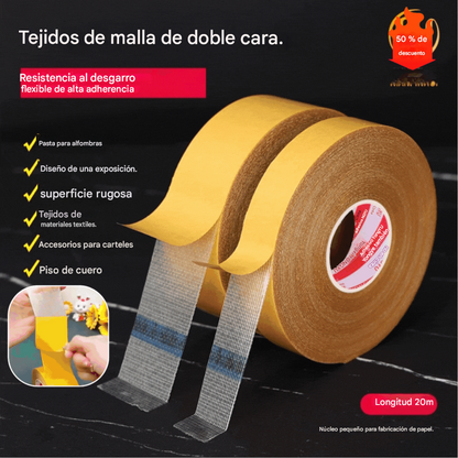 【5 metros】👍 Cinta de malla multifuncional de doble cara, adhesión fuerte sin dejar residuos