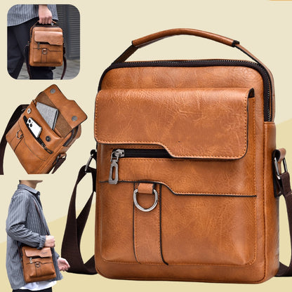 🏆👜【50% de descuento por tiempo limitado】Bolso casual de cuero para hombre más vendido