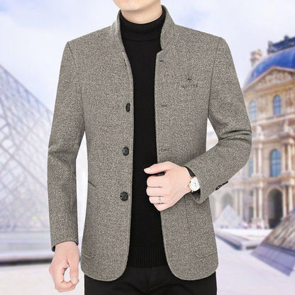 🔥 【Descuento por tiempo limitado -50%】Nueva chaqueta casual de hombre con solapa y forro de lana para otoño e invierno