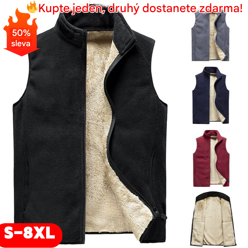 🔥49%OFF【M-8XL】Pánská kašmírová vesta 2025 vylepšená podzimní a zimní verze, dostupná ve velkých velikostech