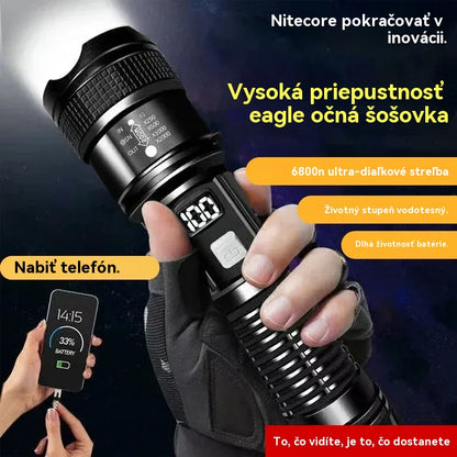 🔦【50 % zľava】Nový vonkajší hliadkový reflektor, výkonné svietidlo, dlhé svietenie