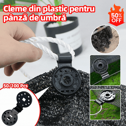 👉Cleme din plastic pentru pânză de umbră✅