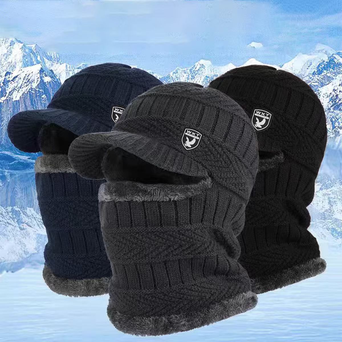 🔥【¡50 % de descuento】Gorro de punto grueso 2025, cálido y resistente al viento