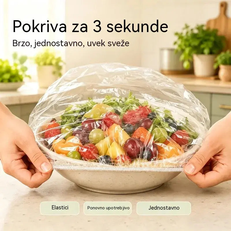 🔥(300 jedinica) 24 eura 🍽️Iznimno velika, debela, antibakterijska plastična vrećica prehrambene kvalitete