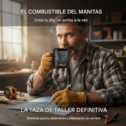 🔥☕【¡Último día! Compra 1 y llévate 1 gratis】Nueva taza de cerámica con diseño de herramientas para mecánicos