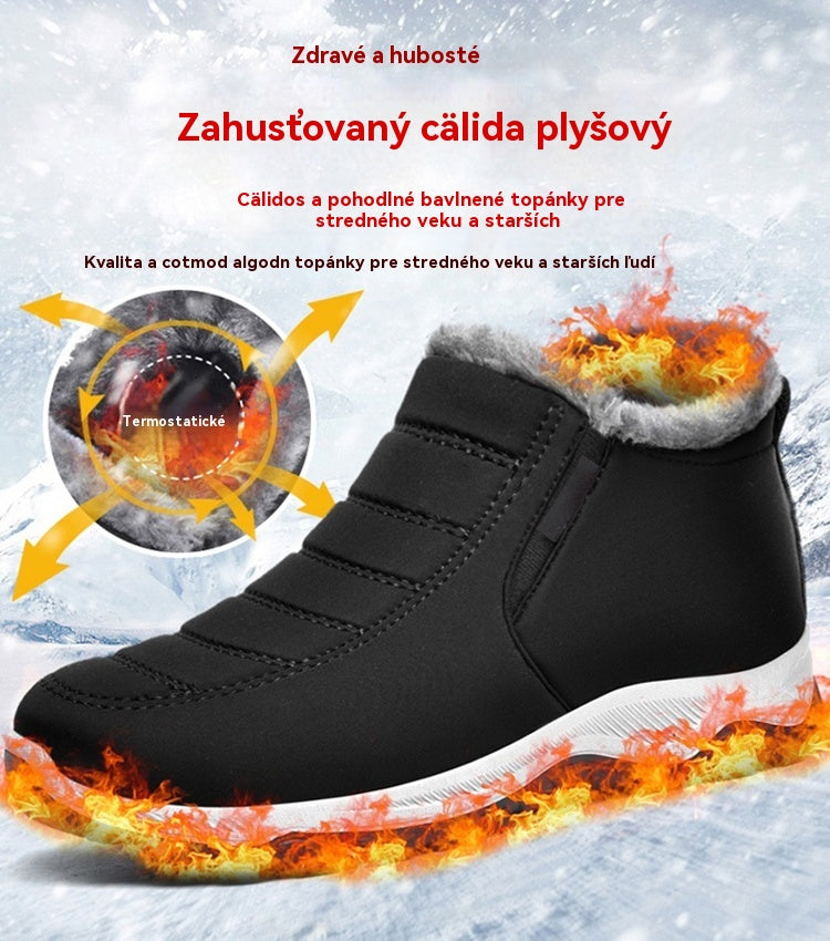 🔥【Veľkosti 35-48】Unisex zimné čižmy s plyšovou podšívkou, teplé, pohodlné a protišmykové do chladného počasia