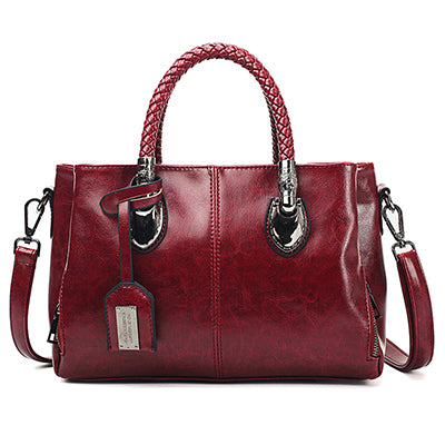 👜🌸【50% popust】Bestseller 2025 – Vintage ženska Boston torbica iz usnja