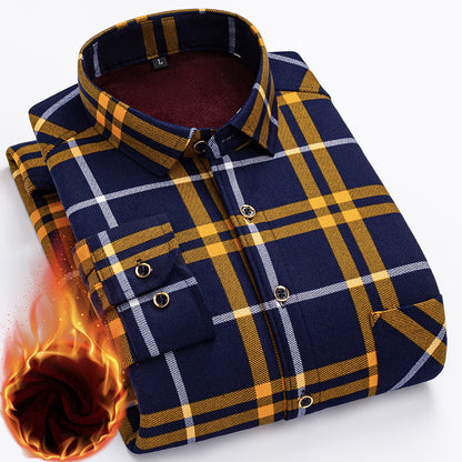 👔【L-5XL】Nové pánske termo tričko s obojstranným plyšom na jeseň a zimu - štýlové a všestranné.