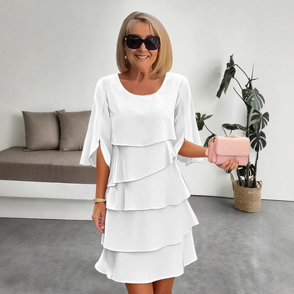💃🎁【S-3XL】✨Elegantné viacvrstvové šaty s volánikmi na manžetách, štýlové a sofistikované💃