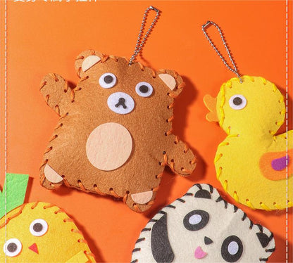 🧵【Komplet 6 različnih oblik】Otroški čarobni komplet za DIY šivanje, ročno izdelan, otroci ga bodo oboževali, varen in zabaven, idealno za darilo