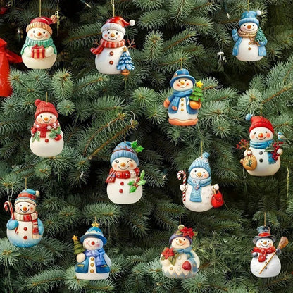 🎄⛄【Zľava 50 % na obmedzený čas】Roztomilá vianočná ozdoba snehuliaka【24 kusov】