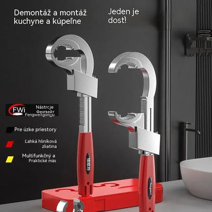 🔧 Nastaviteľný multifunkčný kľúč na batérie – ľahký a protišmykový!